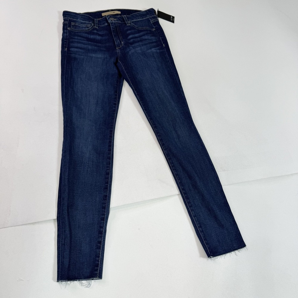 Joes Jeans Skinny Ankle Womens 27 Blue Flawless Dark Wash Stretch Raw Hem New‎